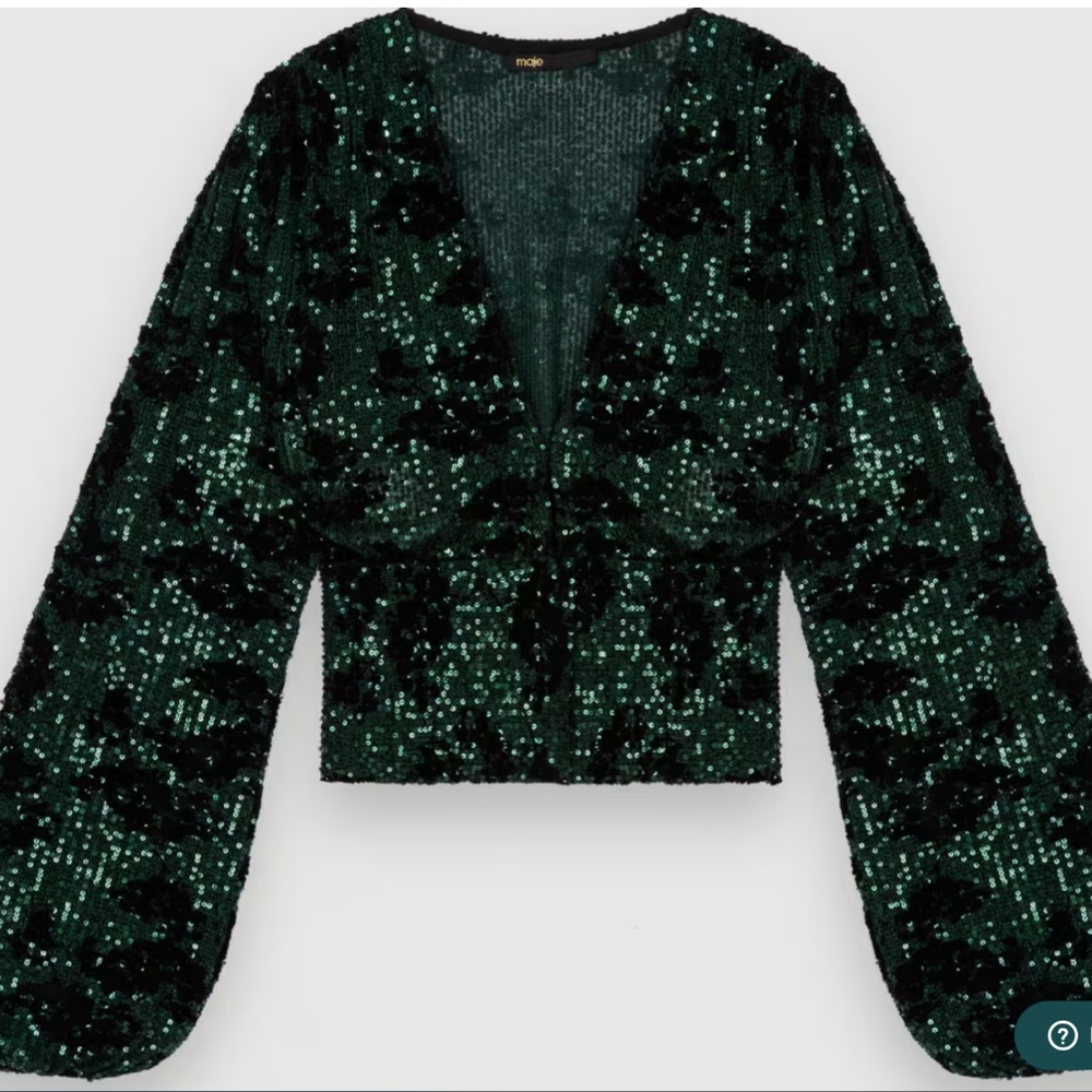 Maje Top with full sequin embellishment